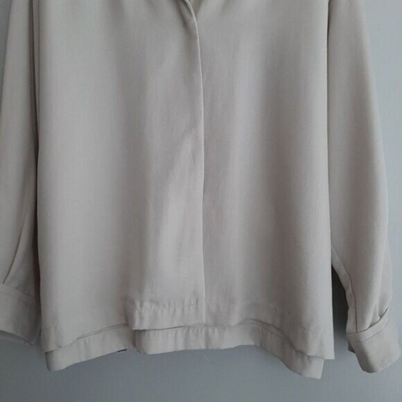 YAYA - NWOT Woman Waist Tie Unstructured Blazer | Light Jacket Sz L - Picture 4 of 13